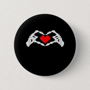 Skelettherz und -handgewähr button