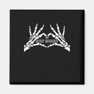 Skelettherz und Handschuhe Klassisches Design Magnet