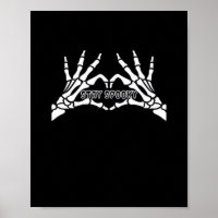 Skelettherz und Handschuhe Klassisches Design