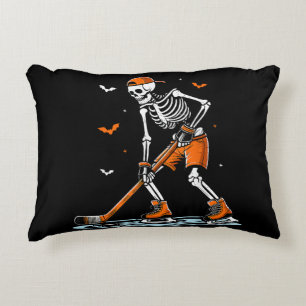 Skeletti Eishockey Halloween Boys Funny Halloween Dekokissen