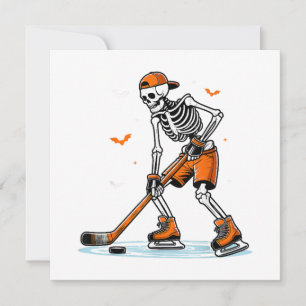 Skeletti Eishockey Halloween Boys Funny Halloween Save The Date