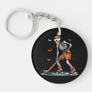 Skeletti Eishockey Halloween Boys Funny Halloween Schlüsselanhänger