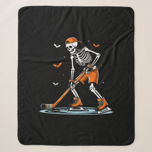 Skeletti Eishockey Halloween Boys Funny Halloween Sherpadecke