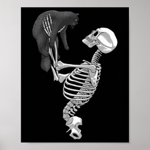 Skelettin Kunst für Männer Frauen Kostümhalle Poster