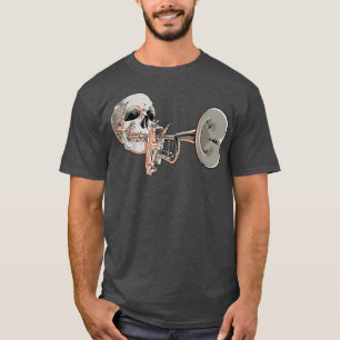 Skelettin Trompet Player Music Funny Musici T-Shirt