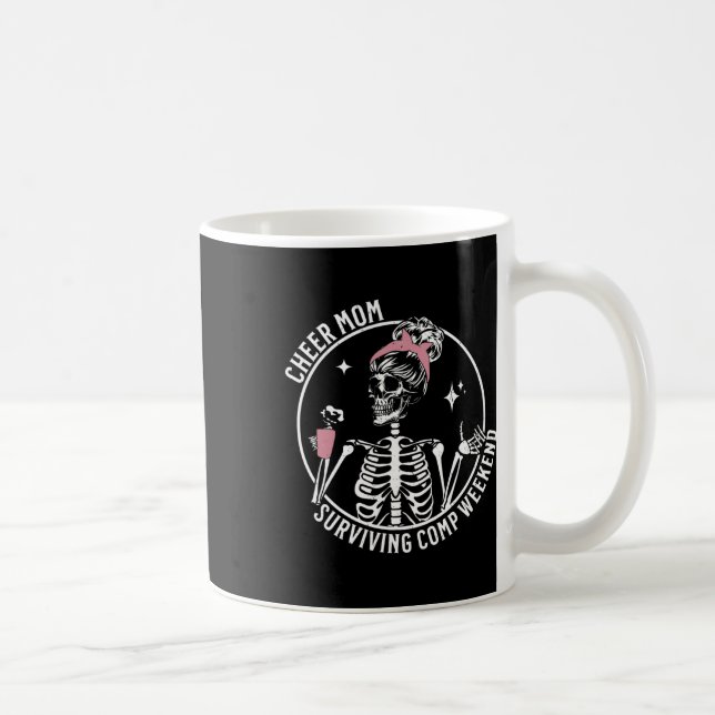 Skelettkaffee Mama Überleben Comp Weekend Kaffeetasse (Rechts)