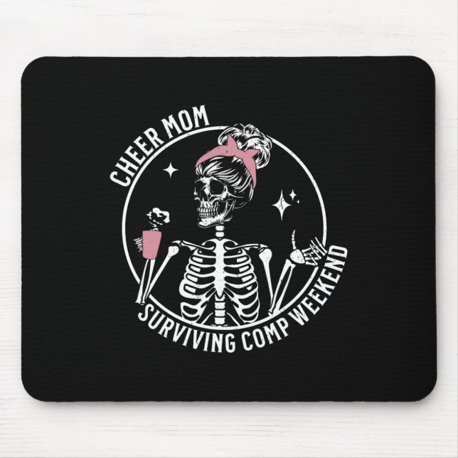 Skelettkaffee Mama Überleben Comp Weekend Mousepad (Vorne)