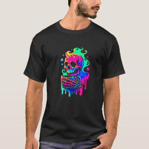 Skelettkaffee Schlackenmilch Flüssigkeit farbig T-Shirt