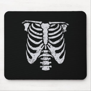 Skelettkäfig Blume Leicht Halloween Kostüm Mousepad
