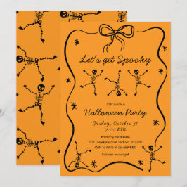 Skelettkastenrahmen Halloween Einladung