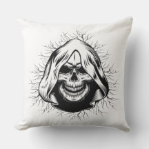 Skelettkeule Halloween-Kissen