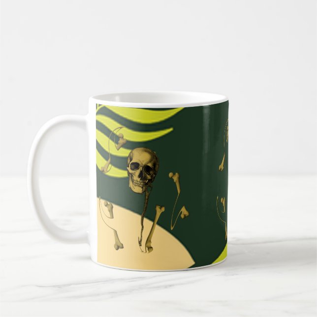 Skelettknochen Kaffeetasse (Links)