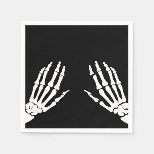 Skelettknochen Serviette