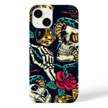 Skelettknochen Zeichnend iPhone Case