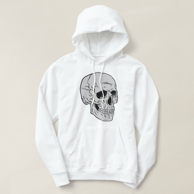 Skelettkopf Hoodie (Design vorne)