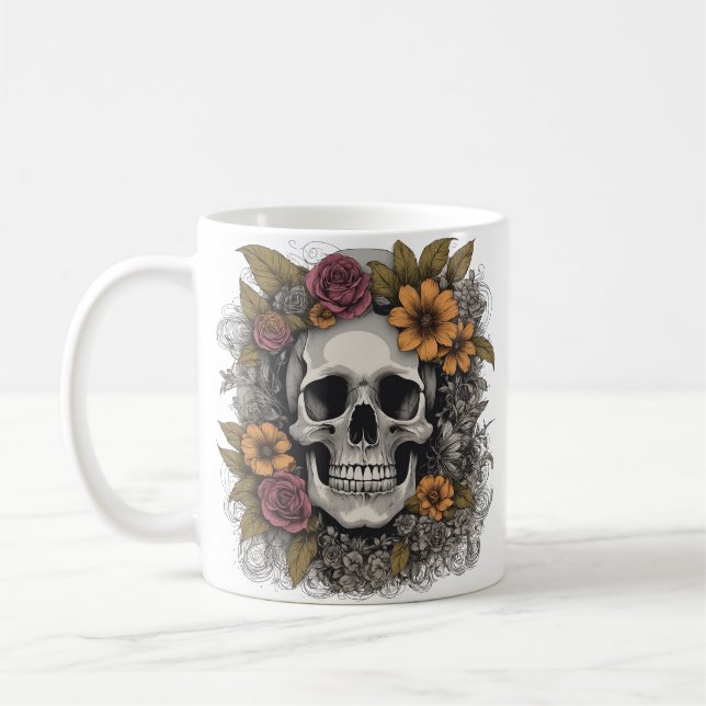 Skelettkrug Kaffeetasse (Links)