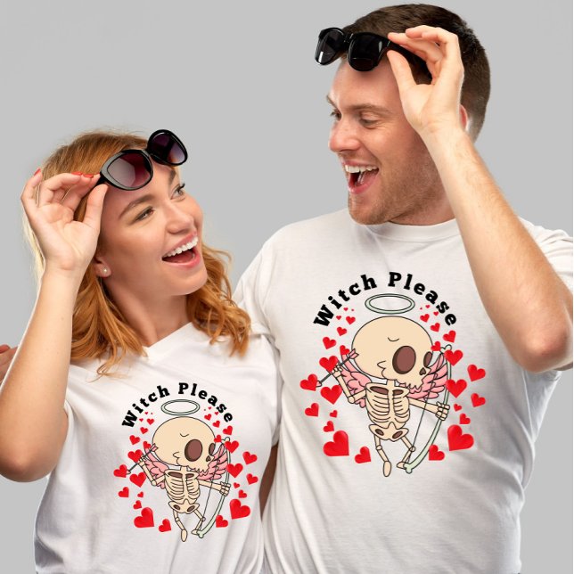 Skelettkupider Valentinstag T-Shirt (Von Creator hochgeladen)