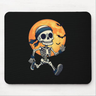 Skelettlauf Funny Halloween Kostüme Männer Frauen Mousepad
