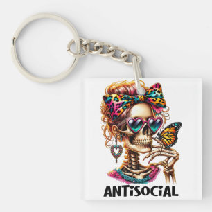 Skelettmaus Schlüsselanhänger