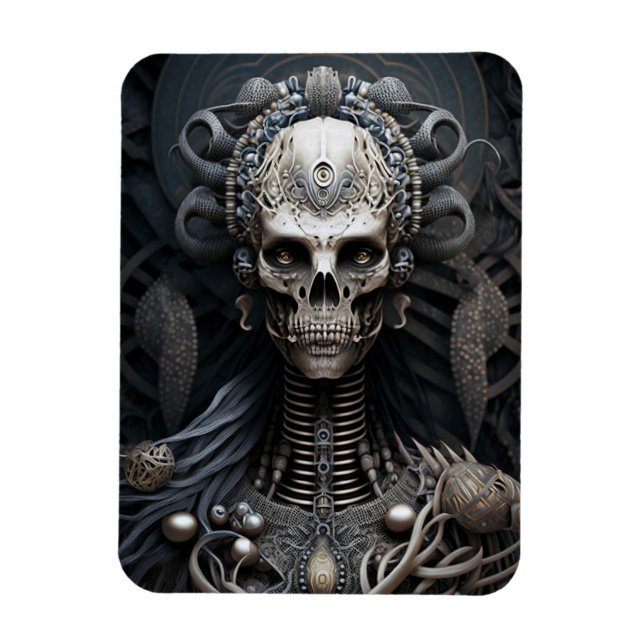 Skelettmonster Skeleton Horror Magnet (Vertikal)