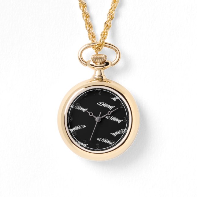 Skelettmuster Armbanduhr (Vorderseite)