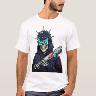 Skeletton Baseball Bat Art - Sportsender Sport Pri T-Shirt