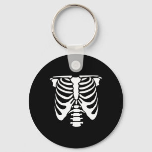 Skeletton Brustkorbknochen Halloween Röntgen Schlüsselanhänger