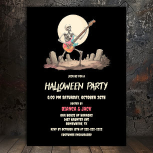 Skeletton-Halloween-Party Einladung