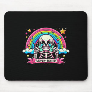 Skeletton Halloween-Shirts Nie besser Schädelhals Mousepad