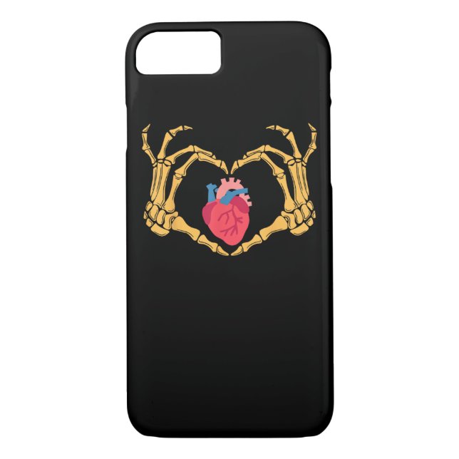 Skeletton Hand Herz Anatomie Herzerkrankung Cvicu  Case-Mate iPhone Hülle (Rückseite)