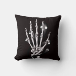 Skeletton Hand Spooky Goth Anatomie Kissen