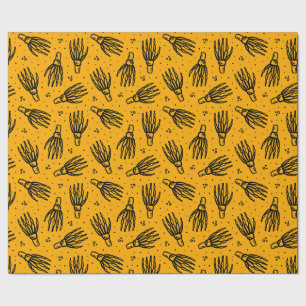 Skeletton-Handmuster. Geschenkpapier