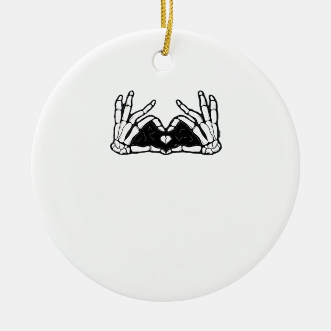 Skeletton Keramik Ornament (Vorne)