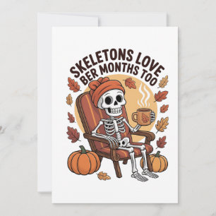 Skeletton-Lieben in den letzten Monaten zu unheiml Dankeskarte