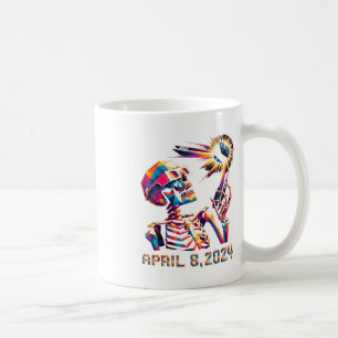 Skeletton "Low Poly Total Eclipse" 8. April 2024 Kaffeetasse