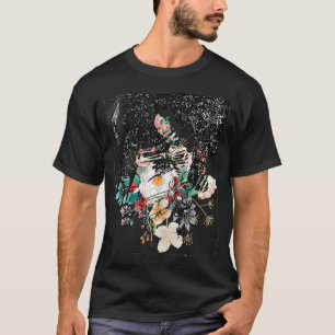 Skeletton Piano Zeichnete Abstrakte Kunst T-Shirt