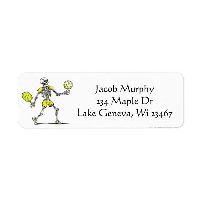 Skeletton Pickleball Funny (Vorne)