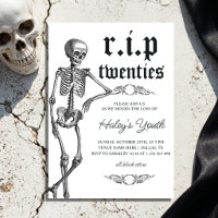 Skeletton RIP Zwanziger Jahre Sonniger 30. Geburts
