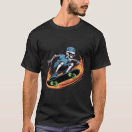 Skeletton Skater Cool Trend T - Shirt