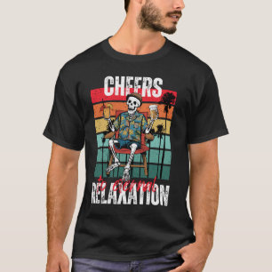 Skeletton Tropical Vibes Summer T - Shirt