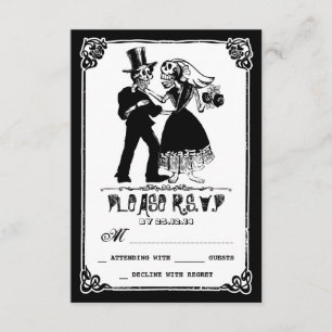 Skelettpaarung RSVP Karte