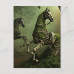 Skelettpferde Postkarte