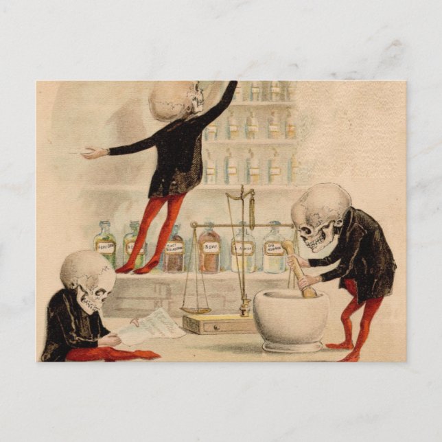 Skelettpharmake Postkarte (Vorderseite)