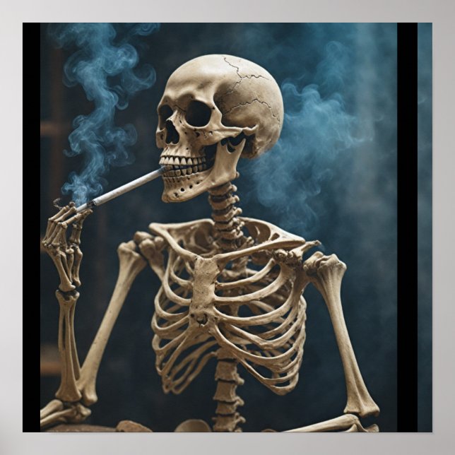 Skelettplakat Poster (Vorne)