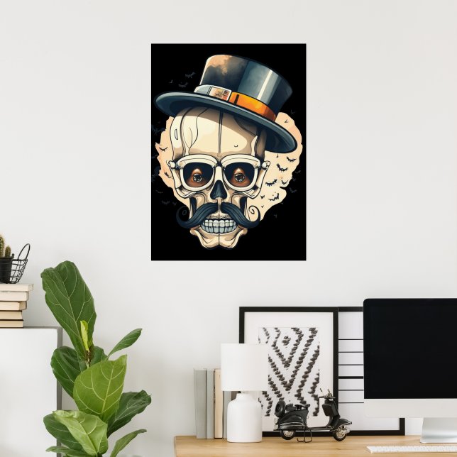 Skelettplakatdekor Poster (Heimbüro)