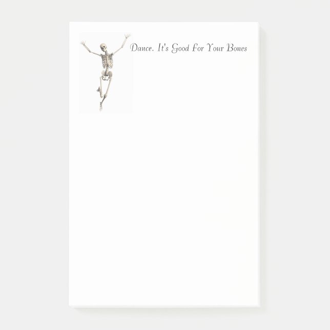 Skelettpost - Anmerkungen Post-it Klebezettel (Vorderseite)