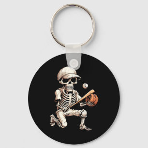 Skeletts Baseball Halloween Skull Lover Schlüsselanhänger