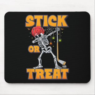 Skeletts Eishockey Spieler Halloween Kostümjungen Mousepad