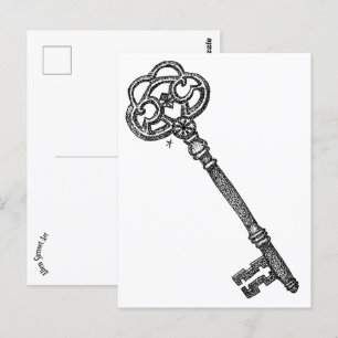 Skelettschlüssel Postkarte