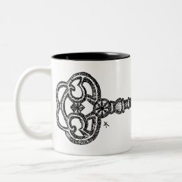 Skelettschlüssel Zweifarbige Tasse